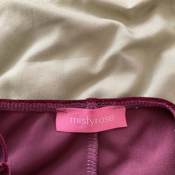 Maroon Velvet Dress - Picture 3 of 3